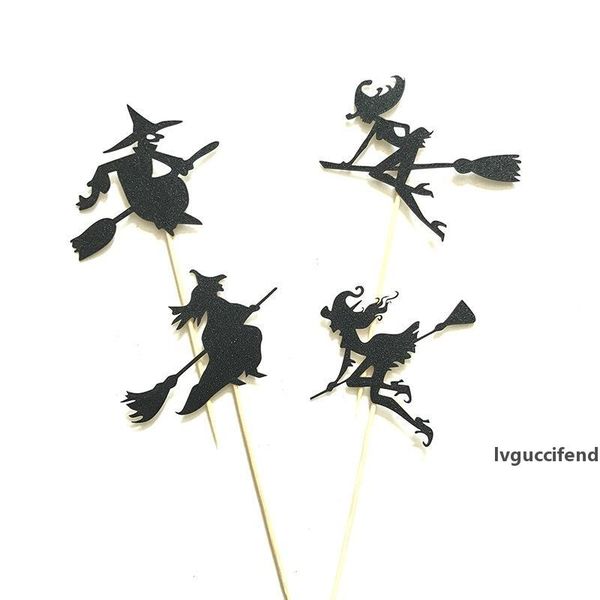 

halloween witch dessert ers set paper 4 colors cupcake accessories insert diy handwork 4 pcs set party festival decoration 08