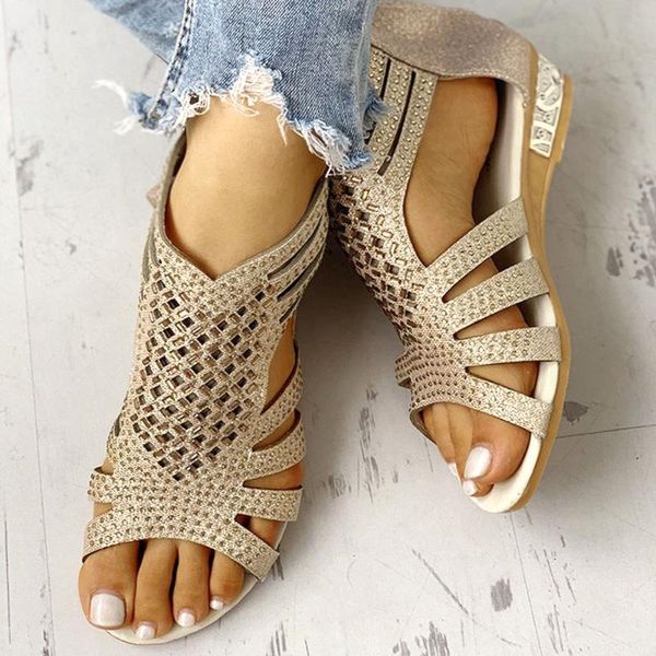 

puimentiua women shoes sandals summer low heel shoes pu leather fashion luxury hollow out women designers zapatos de mujer 01d cs04, Black