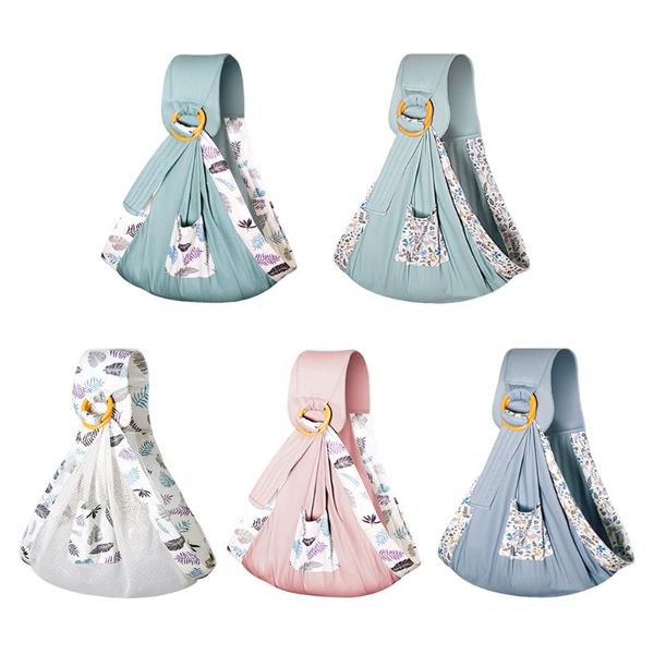 

newborn baby carrier stretchy sling wrap breathable backpack front nursing