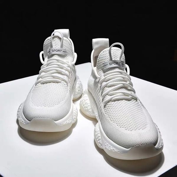 

hemmyi mens shoes casual white outdoor sneakers male footwear breathable comfortable lace-up baskets homme support dropshipping, Black