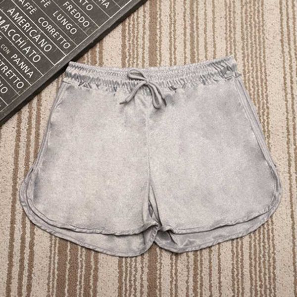 

женщины причинно шорты летние девушки solid color ladies quick dry soft cozy упругие тощий кулиской шорты спортивные тренажеры, White;red