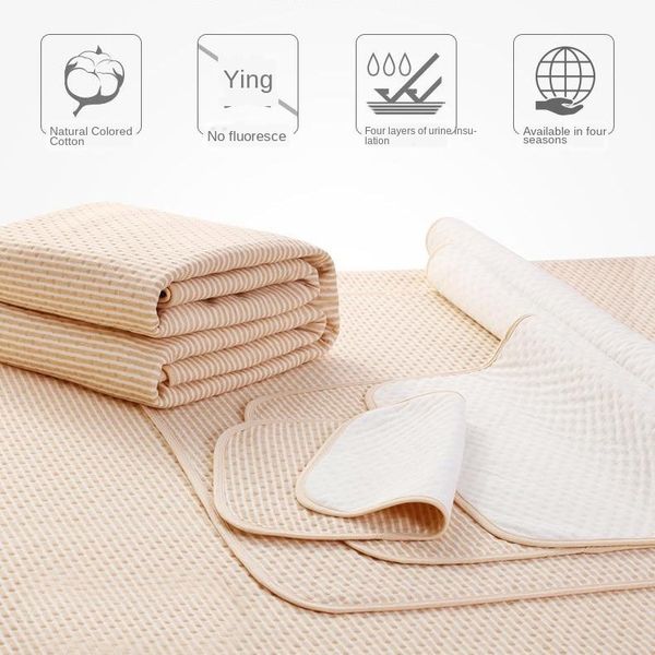 

four-layer color cotton baby waterproof washable cotton diaper waterproof pad diaper pad