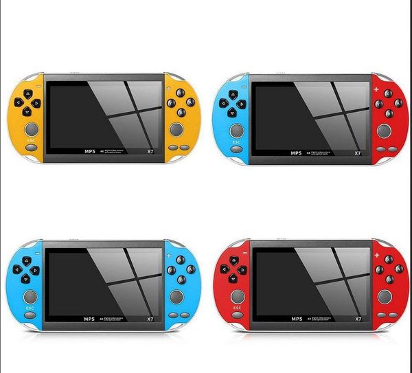 

portable x7 game player 8gb mini handheld game console with 4.3inch tft screen lcd display entertainment video system kids gift