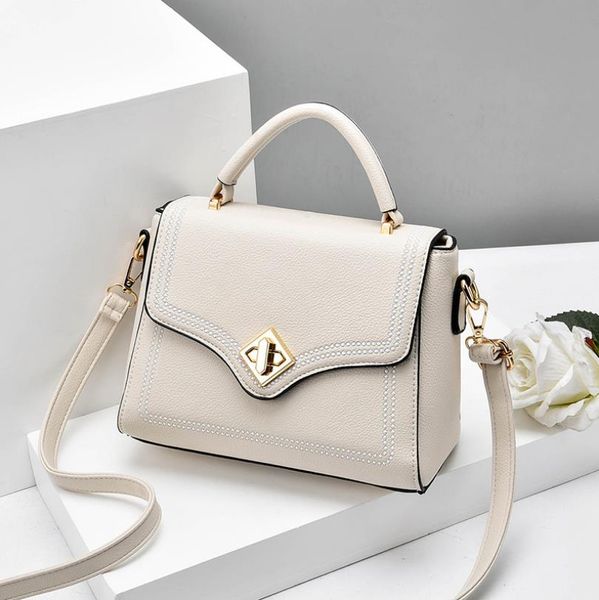 

fashion women's bag 2020 new fashion cross body women's simple fashionable handbags solid color shoulder bag