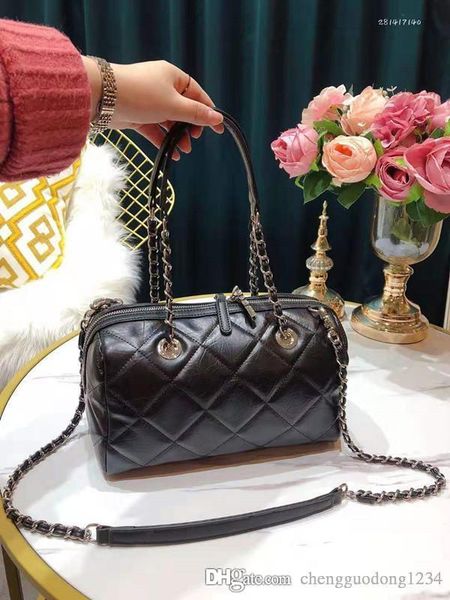 

новый бостон подушка сумка кожаная обувь сеть рука коносамент плеча сумки сумки женщины девочек luxury handbag