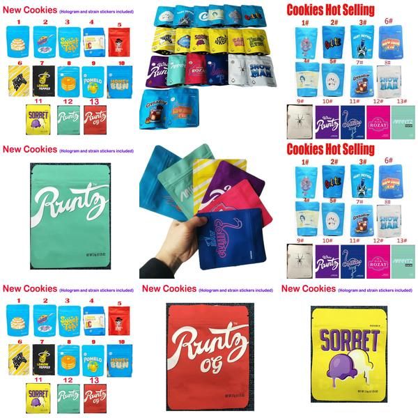 

2020 шутки up white pink runtz пахнут proof сумки 35g майлара розовый runtz zipper мешок для сухой травы цветок упаковка пакет из sleby zlsh