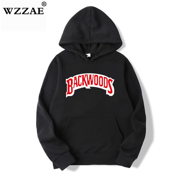 

2020 винт нить манжеты толстовки streetwear backwoods толстовка толстовка мужчины мода осень зима hip hop толстовку пуловер hoody, Black