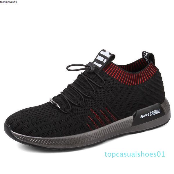 

socks beathable brand sneakers summer mesh men male casual shoes lace up sock shoes loafers boys super light sock trainers t01, Black