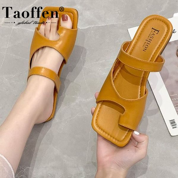 

taoffen 5 colos women slippers fashion flip flop flats summer shoes woman casual daily lady stay home dress footwear size 35-40, Black