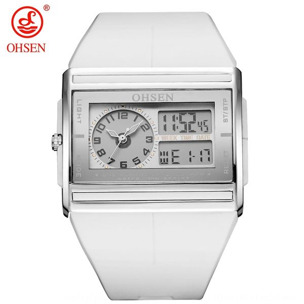 

batkb aosheng ohsen square silicone tape fashion high-end silica gel electron electron men's and women's business leisure waterpro, Blue