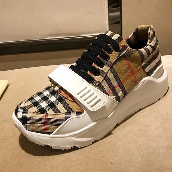 

new men sneakers shoes outdoor breathable lightweight footwear chaussures pour hommes fitness men shoes fashion vintage check cotton sneaker