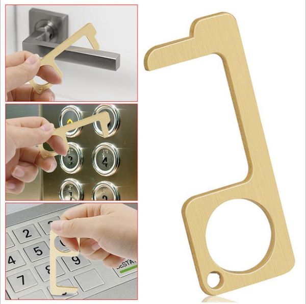 

door opener- handheld contactless rod for elevator button press hand lever health protect keychain press elevator tool