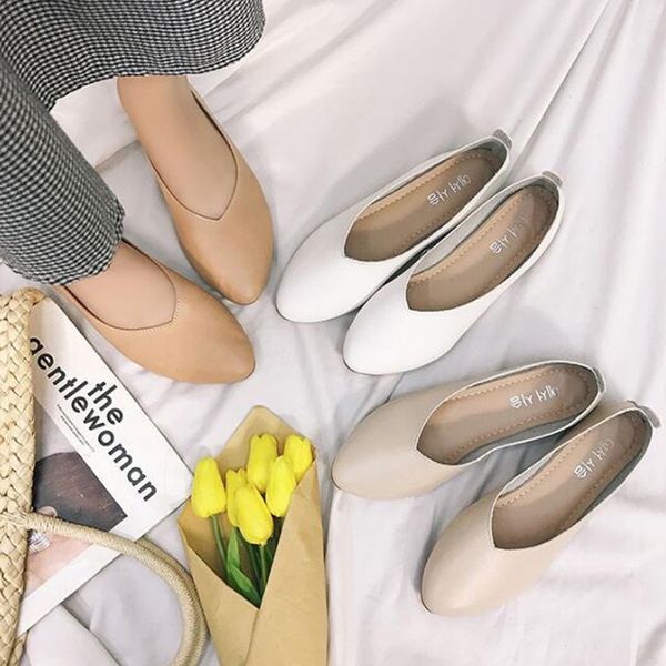 

fashion low-heeled anti-skid shoes women summer autumn skid-proof pointed toe flat korea style sandals shoes shallow simple shoe, Black