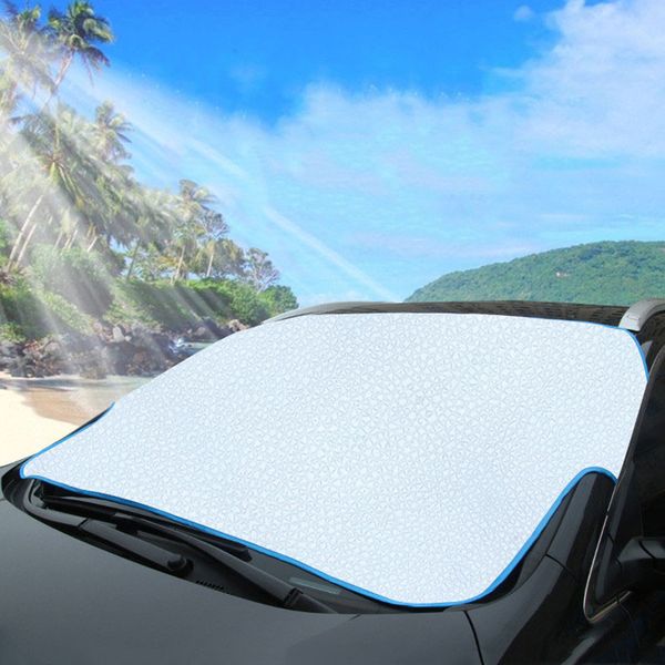 

190*95cm car windshield sunshades window dust protector sun block heat insulation thickened snow block aluminized film cover
