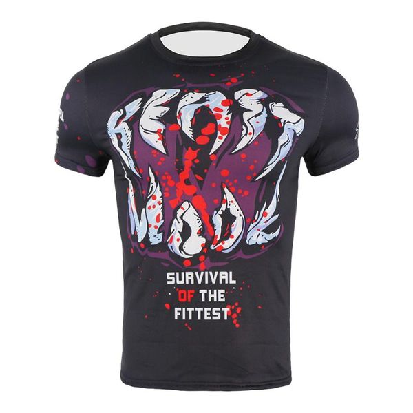 

summer men quality breathable anti-pilling running t-shirt short sleeve outdoor sport shirt gym fitness clothing jogging shirt, Black;blue