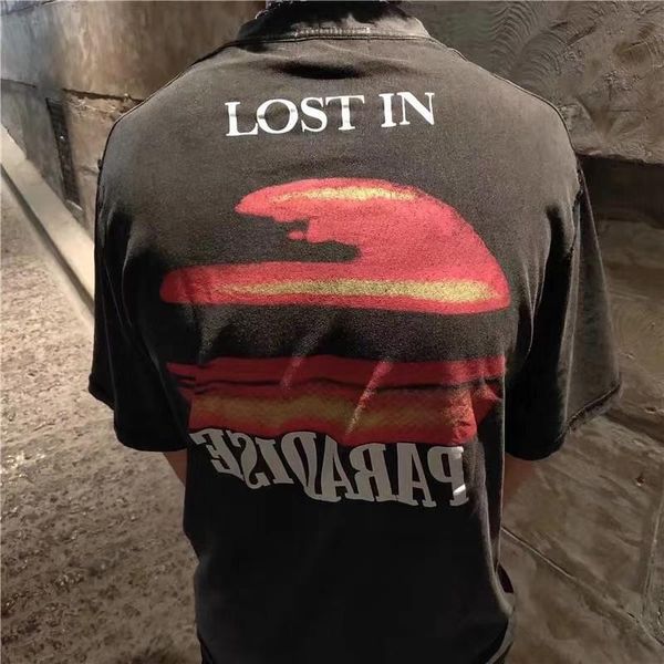 

inside out vintage t shirt men women 1 hip-hop lost in t-shirt tees, White;black