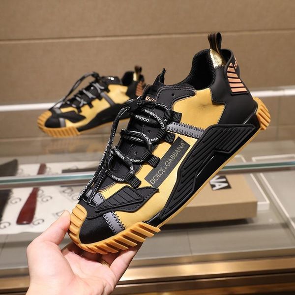 

194 brand designer high-quality men's casual sports shoes, outdoor casual shoes, with original box packaging size 38--45, Black