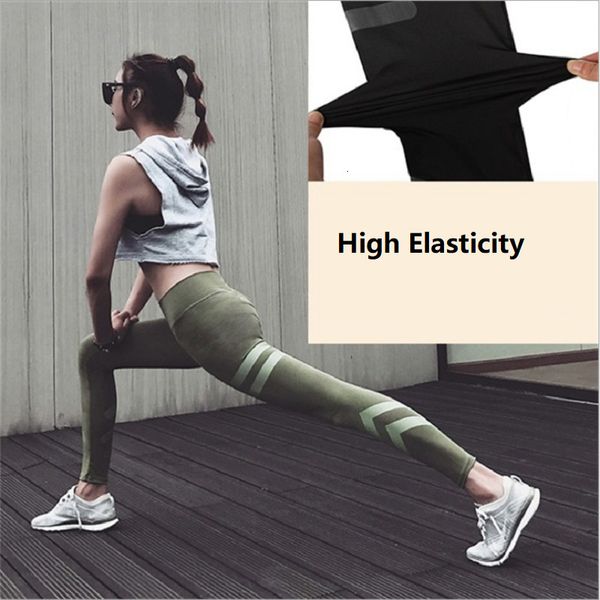 

женщины йога брюки mesh дышите высокой эластичностью quick dry фиксированные gym run спортивные штаны, White;red