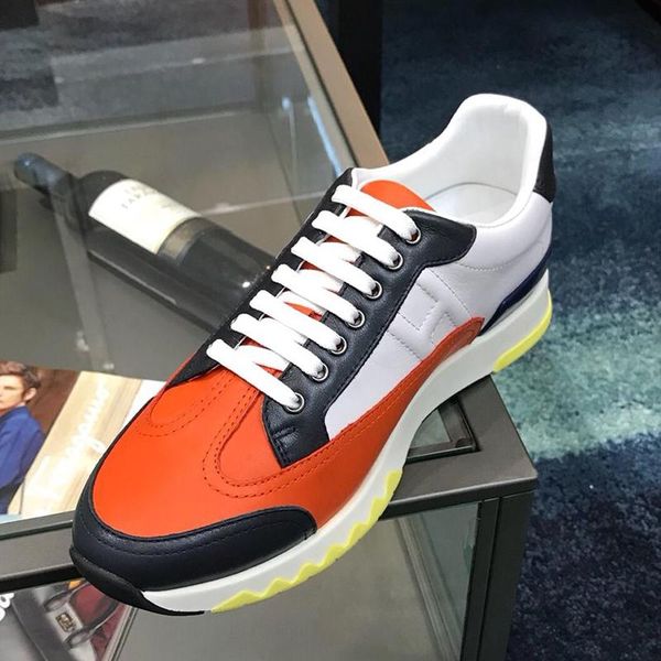 

trail sneaker men 's shoes fashion classic style shoes sports low luxury lace -up men shoes calzado deportivo para ho, Black