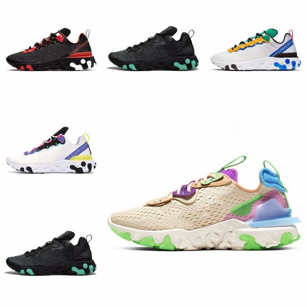 

new ashion react element running shoes fo men women light bone triple black royal solar team red mens trainers sports sneaker runner s#07442