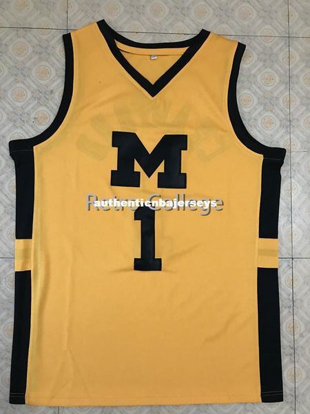 

#1 jamal crawford michigan wolverines college basketball jersey stitched stitched any number and name xs-6xl vest jerseys, Gray