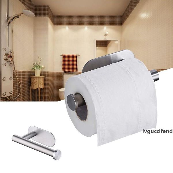

2019 selling towel ring / roll paper holder self adhesive toilet roll paper holder towel ring rail holder stainless steel t200425