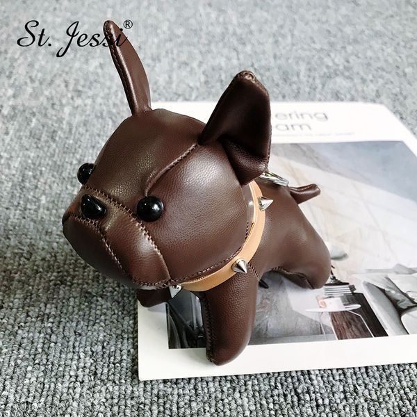 

designer cute bulldog coin purse fashion decoration mini keychain, Red;blue