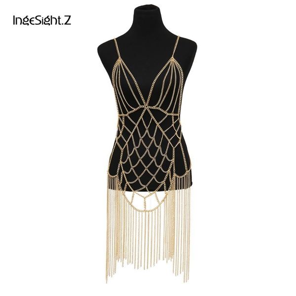 

ingesight.z сексуальное бикини harness алюминиевая сетка живота цепь цепь bohemian многоуровневую кисточкой тела для женщин ювелирные издели, Silver