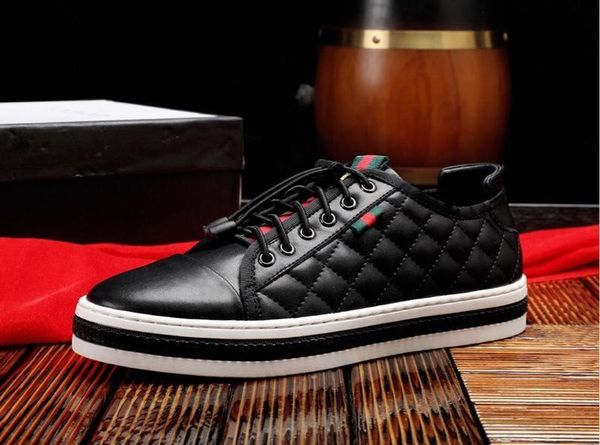 

2019i new luxury men's casual shoes, fashion wild sports shoes, street fashion lace-up shoes, original packaging delivery 38-45, Black