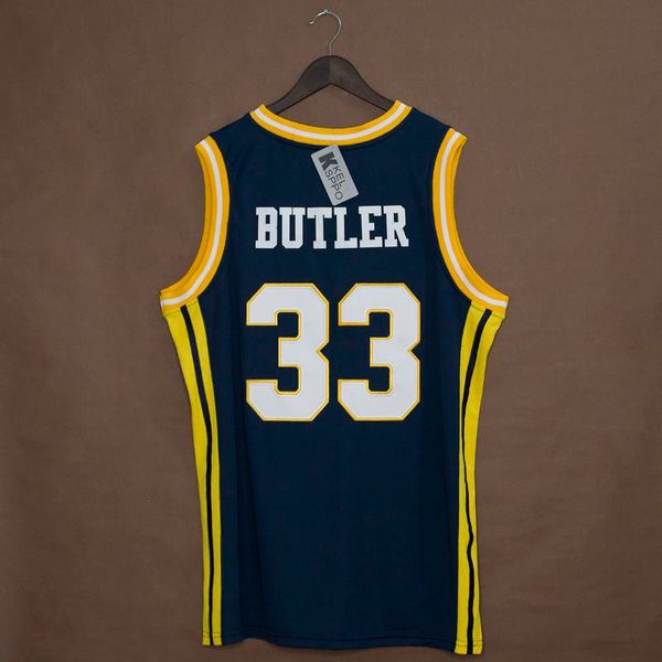 

custom ncaa men's basketball jerseys jimmy #33 butler marquette golden eagles embroidered college basketball wears navy white size s-6x, Black