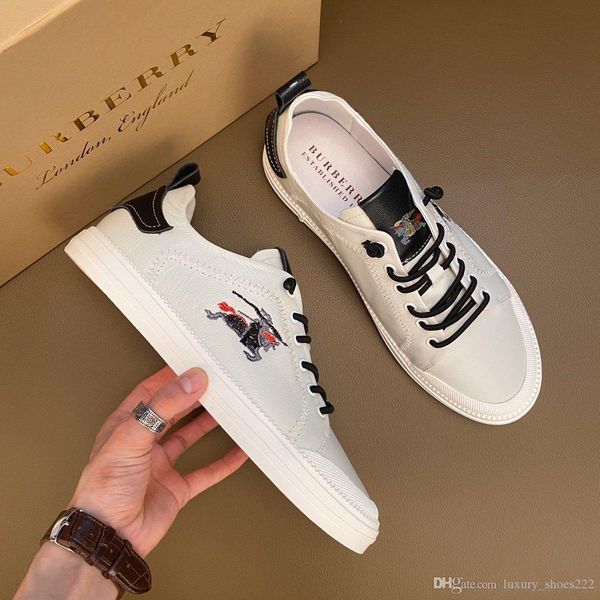 

brang new men s leather, suede and house check sneakers shoes men s sneakers fashion casual shoes laces genuine68491a