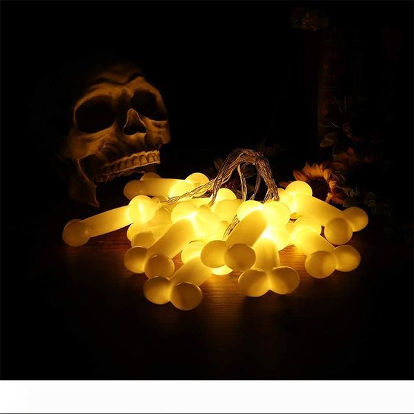 

halloween skull string light outdoor waterproof led holiday decoration lighting battery box warm white 10leds 20leds