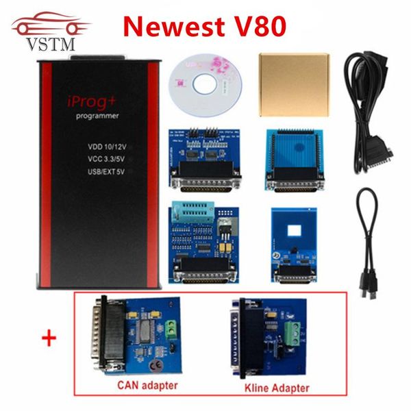 

iprog v80 iprog porgrammer ir mb adapters can-bus adapter kline adapter