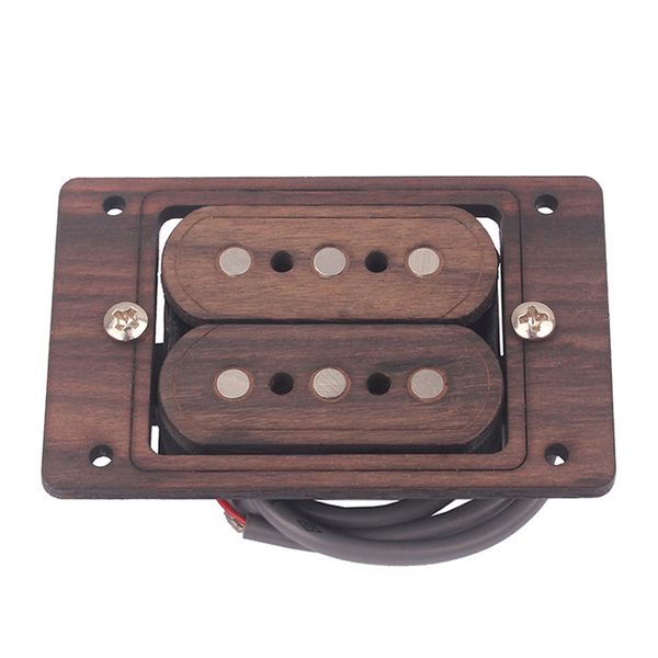 

3-string cigar box guitar pickup rosewood dual coils pickup