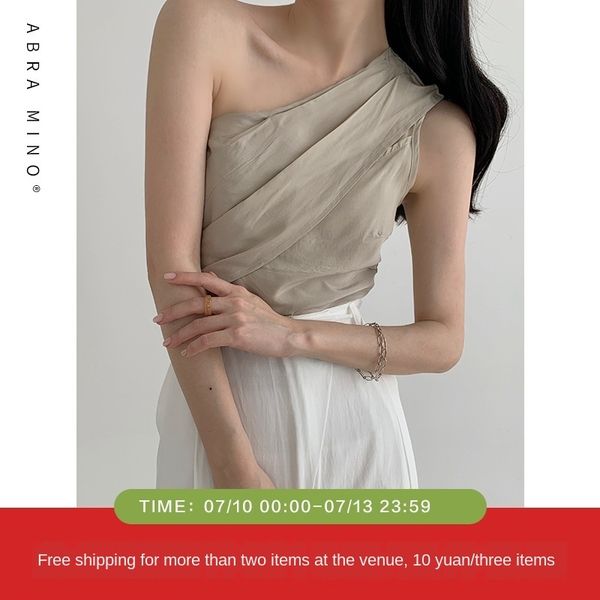 

temperament girl should have thirteen lines ab home slim fit sleeveless asymmetric all-match female vest vest vest, Camo