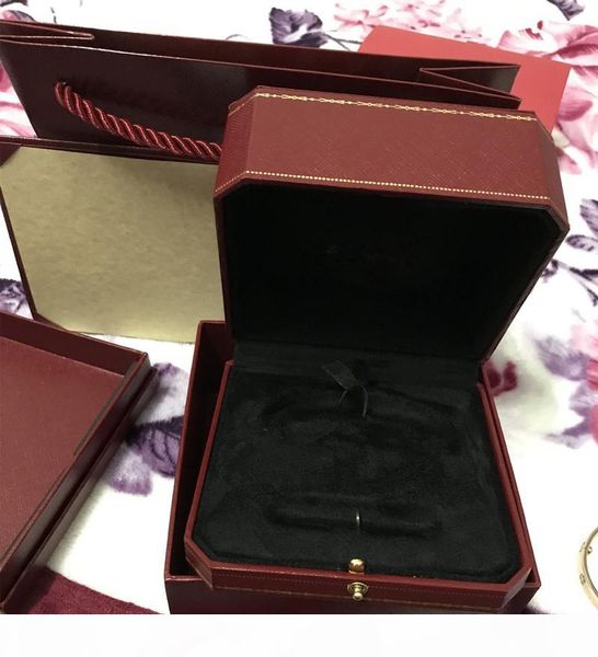 

love bracelets original box silver rose gold bracelet box screw screwdriver bangles boxes love ring box high-grade original packaging, Black;white