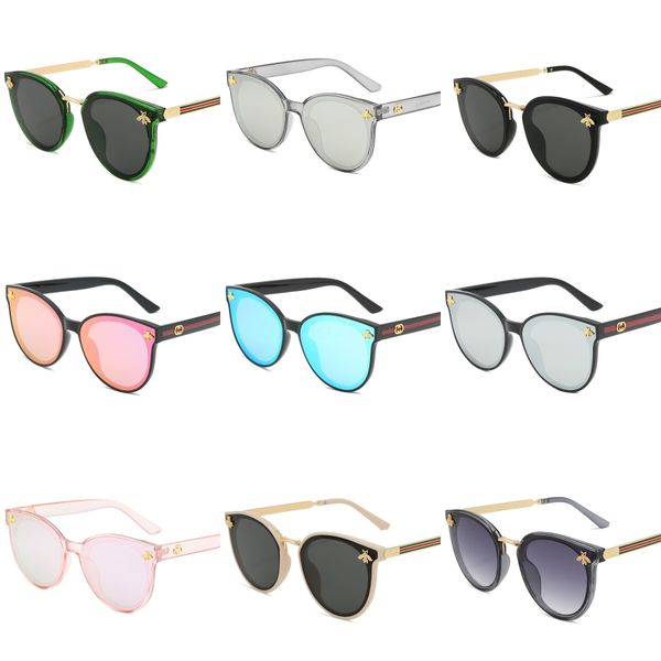 

sunglasses womens cassdall fashion men sun glasses driving plank black metal frame green mirror lenses with leather#676, White;black