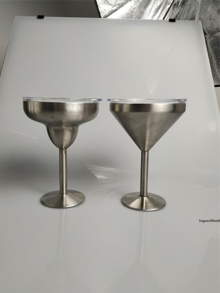 

8oz margarita cup stainless steel wine glasses martini goblet cup margarita glass mugs fashion cups double walled only 500pcs in stock a06