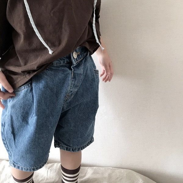 

korean clothing 2020 for boys jeans children's pants children's panty and girls korean style casual loose all-match jeans pants, Blue