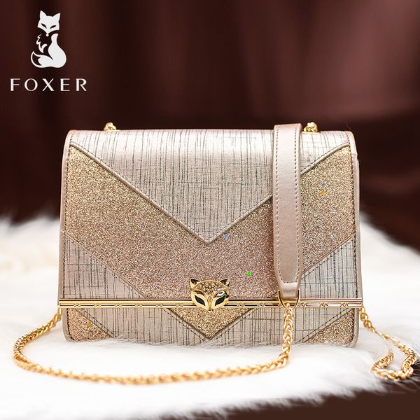 

foxer brand classic design exclusive original women shoulder strap bags patchwork flap lady korean style small crossbody bags