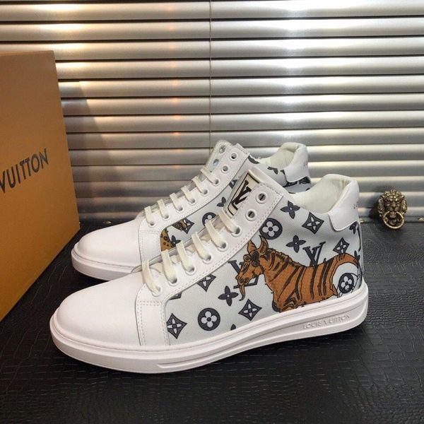 

моды роскошные мужские ботинки кожа пользовательских мужчин шнурках кроссовки дышащая обувь высокого качества мужской обуви высокой верхней, Black