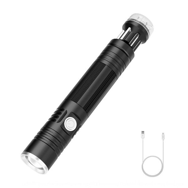 

new screwdriver t6 strong light mini tool small flashlight usb charging with screwdriver multifunctional telescopic zoom flashlight