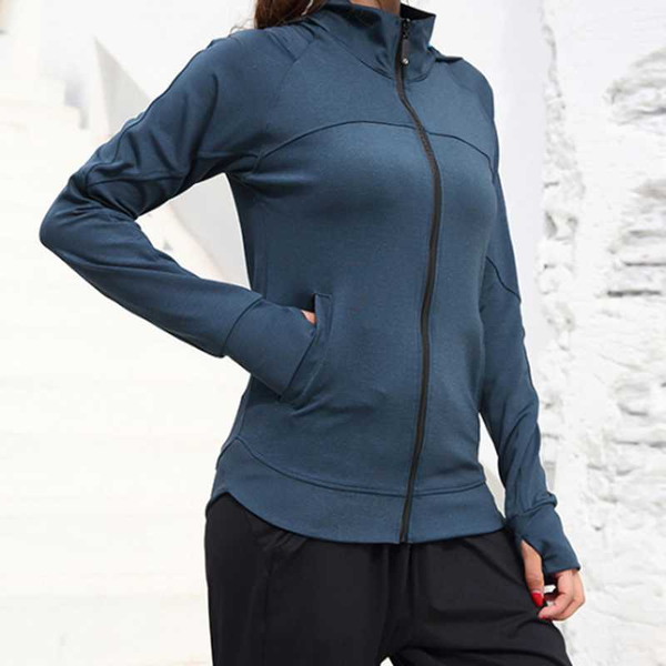 

women's yoga fitness hoodie jacket female casual breathable thin long sleeves quick dry tracksuit stretch running jacket gym, Black;red