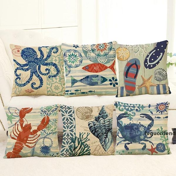 

pillow case mediterranean pattern decorative pillows covers retro square cushion cover sofa car cushions home decor 15 designs yw3352