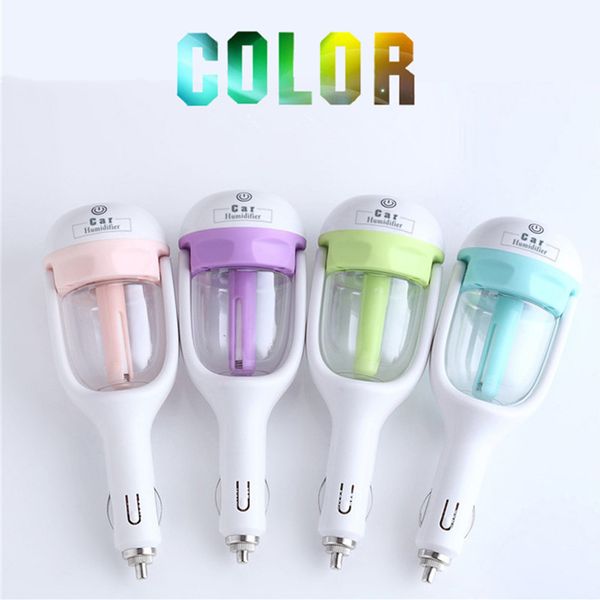 

usb car plug humidifier fresh refreshing fragrance ehicular essential oil ultrasonic humidifier aroma mist car diffuser dhl ship
