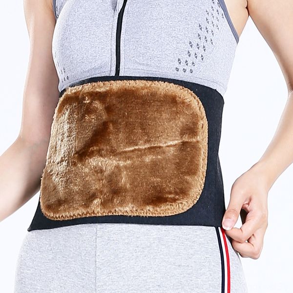 

egefe autumn h band conditioner air conditioning and winter warm rabbit hair belt working warm waist stomach protection air-conditioned room, Black;gray