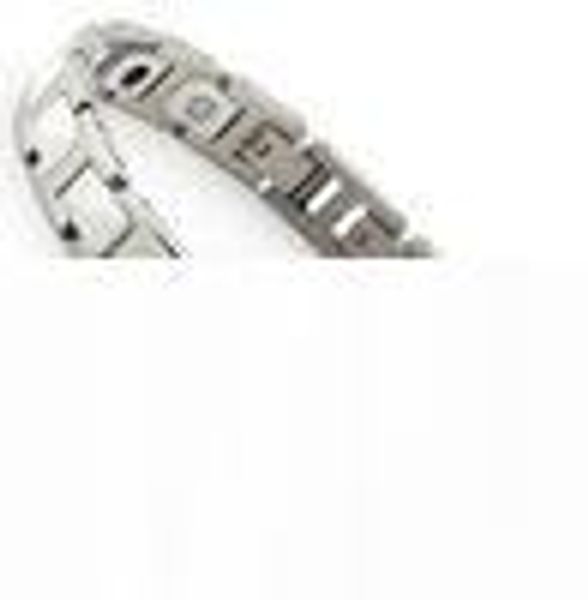 

wholesale-2015 alert id bracelet rose gold white magnetic ladies stainless steel id bracelets, Black