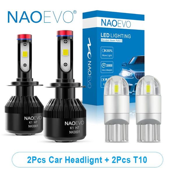 

naoevo 4x h7 h4 w5w led car bulb h1 h11 h3 h8b h11b 4 h8 3 h9 h13 h9b 9008 headlight hir2 9004 9007 9006 9005 12v fog lamp