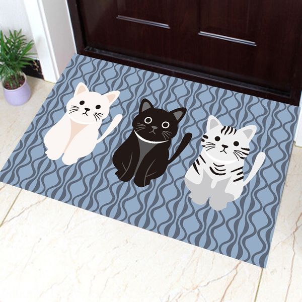 

cartoon cartoon living bed kit machine wash door living room bedroom kitchen door mat mat water absorbing anti-skid machine washable