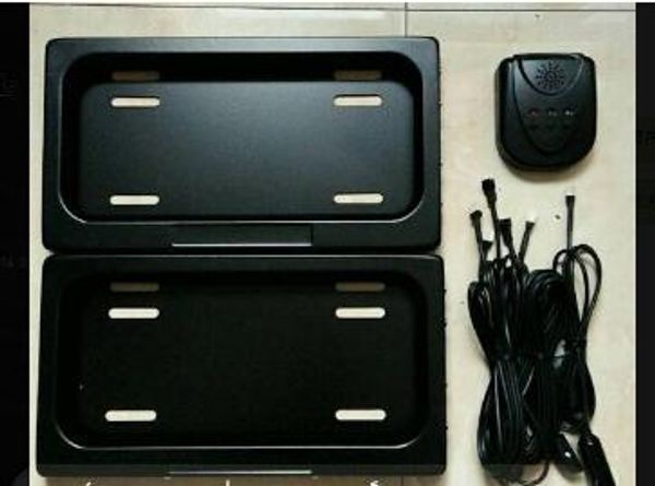 

металл авто / автомобиль дистанционного управления hide away номерного знака держатель, крышка конфиденциальности, stealth скрытые рамки ном